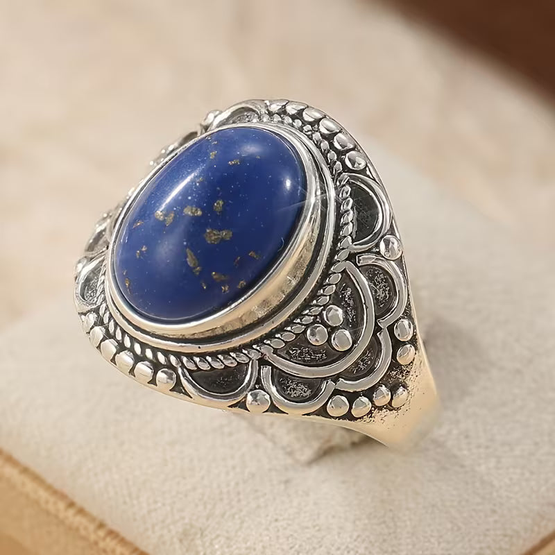 Vintage Lapis Lazuli Bohemian Ring