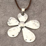Sunflower Flower Pendant Long Necklace