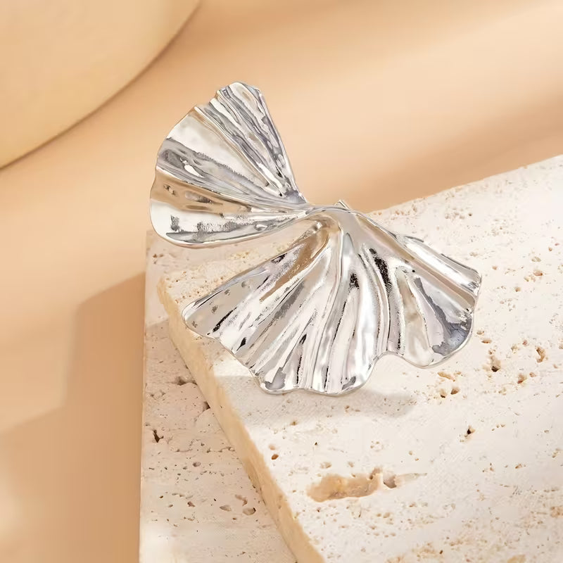 Ginkgo Leaf Statement Ring