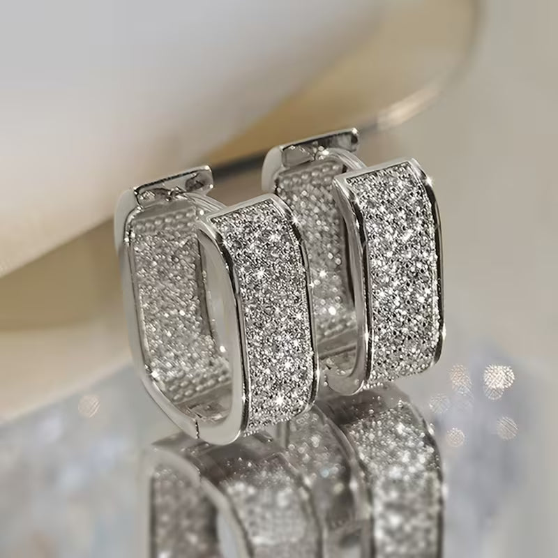 Fully Adorned with Sparkling Synthetic Zirconia in a U-Shape