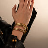 Synthetic Leather Multi-Wrap Stackable Bracelet