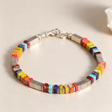Colorful Natural Stone Beaded Bracelet