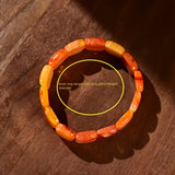 Natural Sunset Wax Bead Bracelet