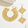 3pcs Metallic Sequin Punk Party Jewelry Set