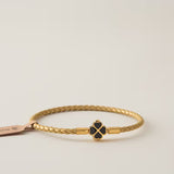 Lucky Clover Leather Bracelet