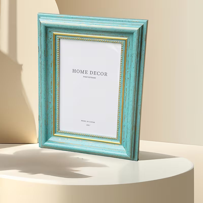 Vintage Blue Decorative Photo Frame