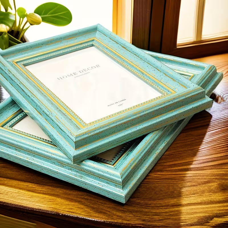 Vintage Blue Decorative Photo Frame