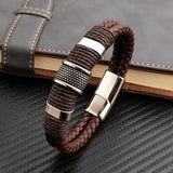 Retro Brown Multi-Layer Leather Bracelet
