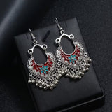 Vintage Beaded Jingle Bell Drop Earrings