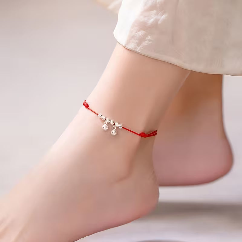 Court Style Bell Tassel Anklet