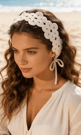 Bohemian Crochet Flower Headband