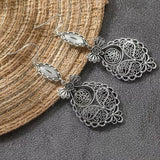 Vintage Bohemian Floral Pendant Earrings