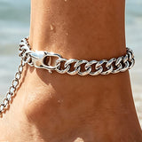 7mm Stainless Steel Cuban Anklet