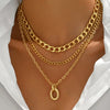 Hip-Hop Multi-Layer Chain Necklace