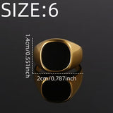 Minimalist Enamel Copper Fashion Ring