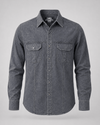 Men's Paper Cotton Carbon Wash Overshirt