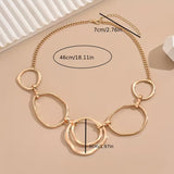 Hollow Circle Pendant Necklace
