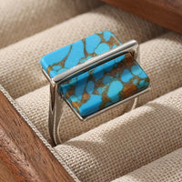 Retro Square Statement Ring