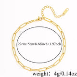 Classic Stainless Steel Chain Anklet