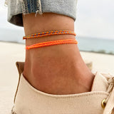 2PCS Bohemian Braided Rope Anklets