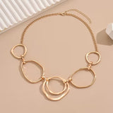 Hollow Circle Pendant Necklace