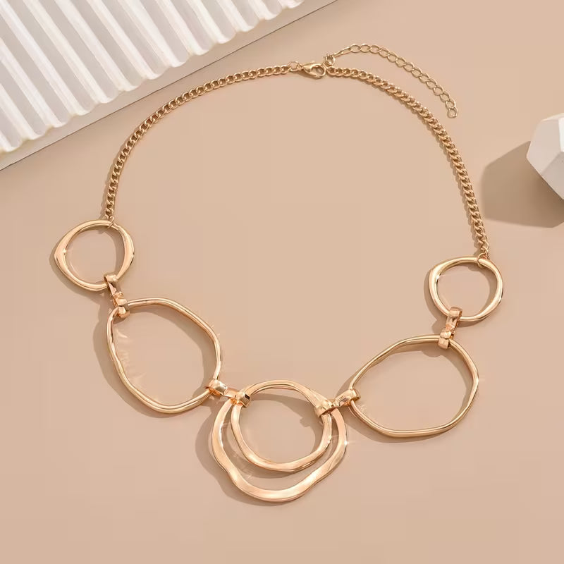 Hollow Circle Pendant Necklace
