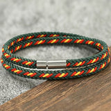Men’s Double-Layer Braided Rope Bracelet