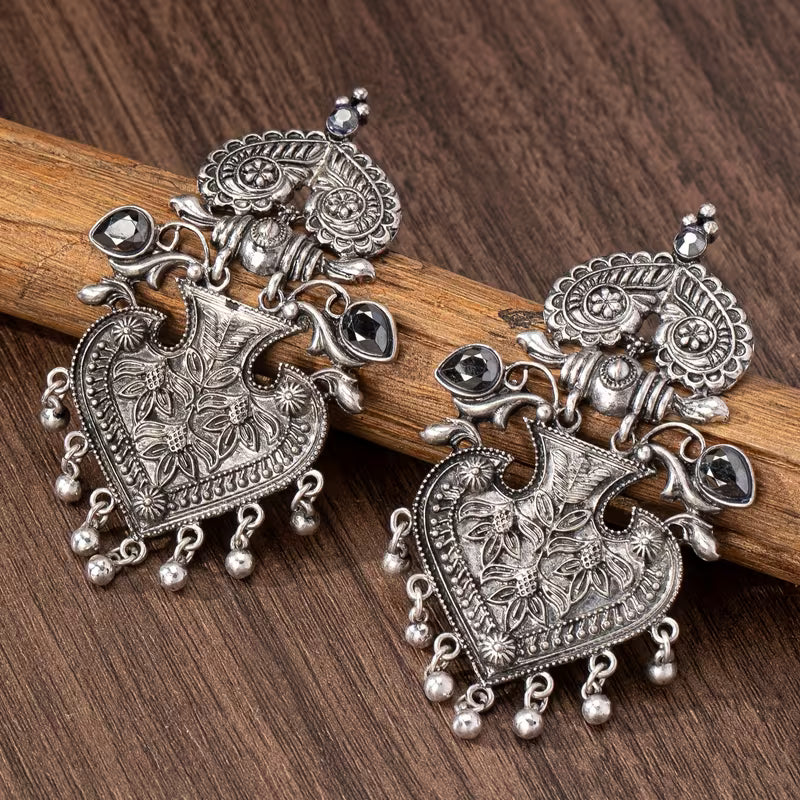 Retro Boho Floral Earrings