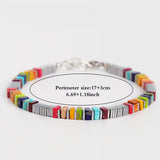 Colorful Natural Stone Beaded Bracelet