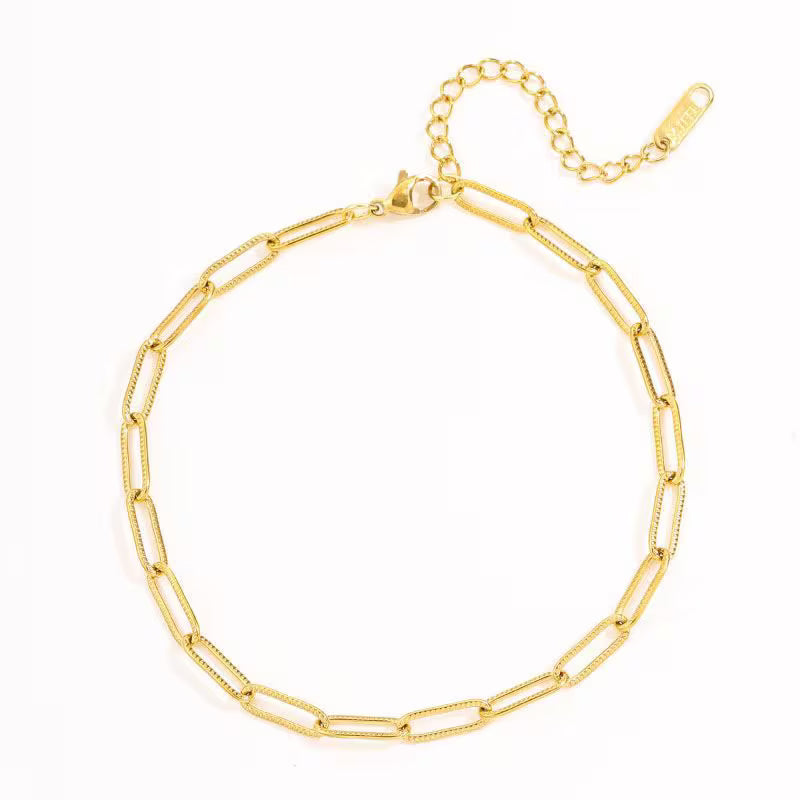 Classic Stainless Steel Chain Anklet