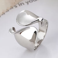 A Minimalist Style Silvery Ring for Women