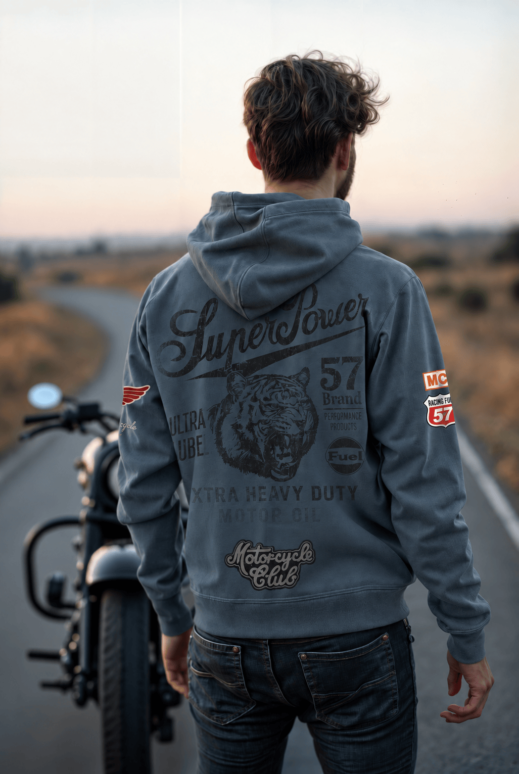 Vintage Motorcycle Race Hoodie