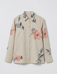 Hand-Painted Floral Shirt