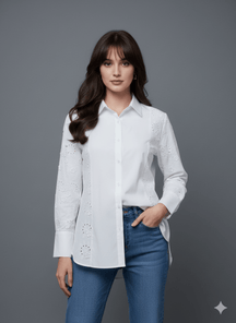 Embroidered White Shirt