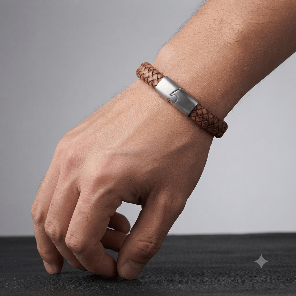 Vintage Braided PU Leather Bracelet