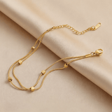 Women’s Elegant Gold Stainless Steel Bracelet