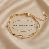 Women’s Elegant Gold Stainless Steel Bracelet