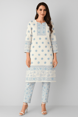 Hand Block Printed Top with Pants