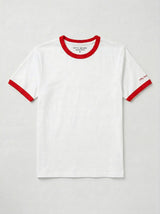 White & Red Ringer Tee
