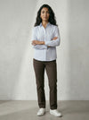 Light Blue Cotton Stripe Shirt