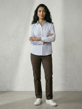 Light Blue Cotton Stripe Shirt