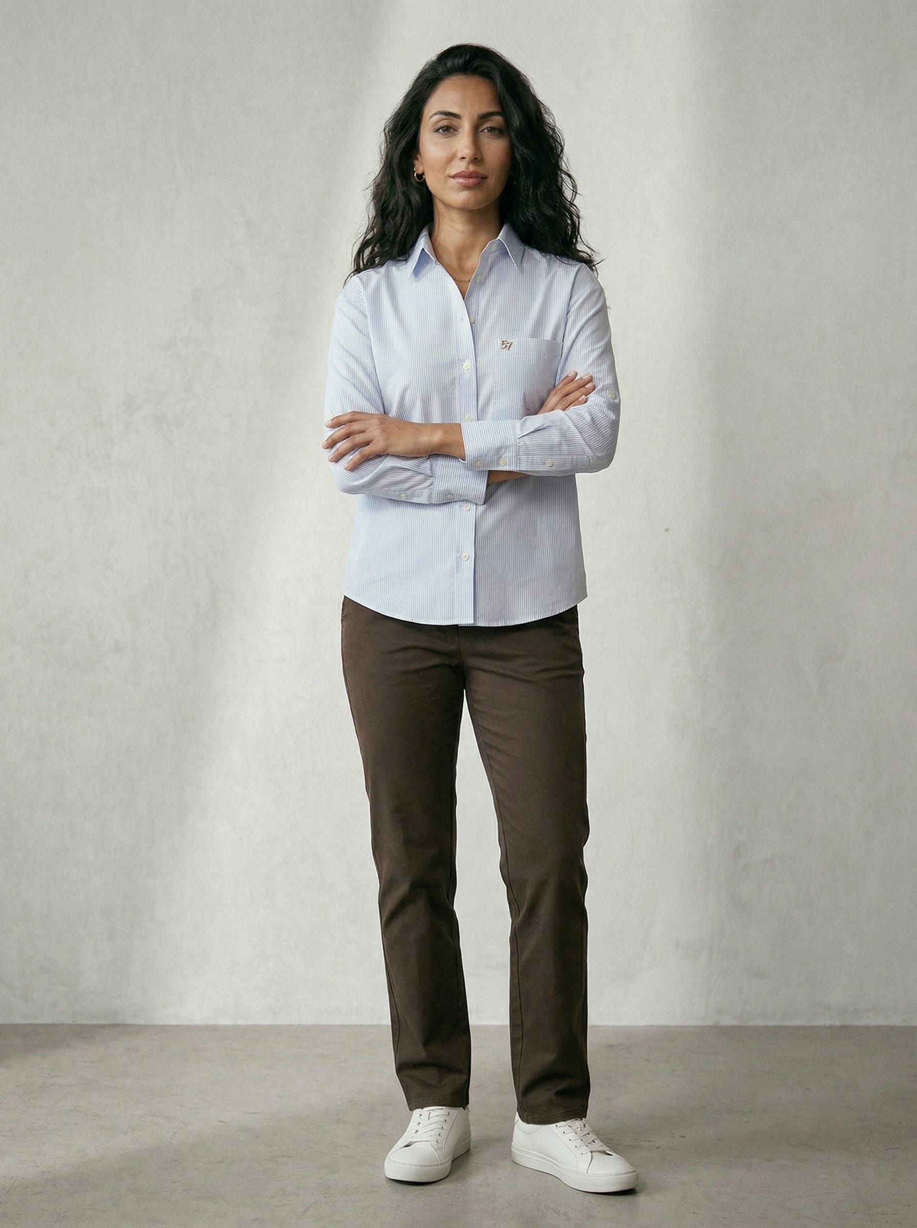 Light Blue Cotton Stripe Shirt