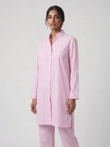 Soft Pink Striped Kurta Set