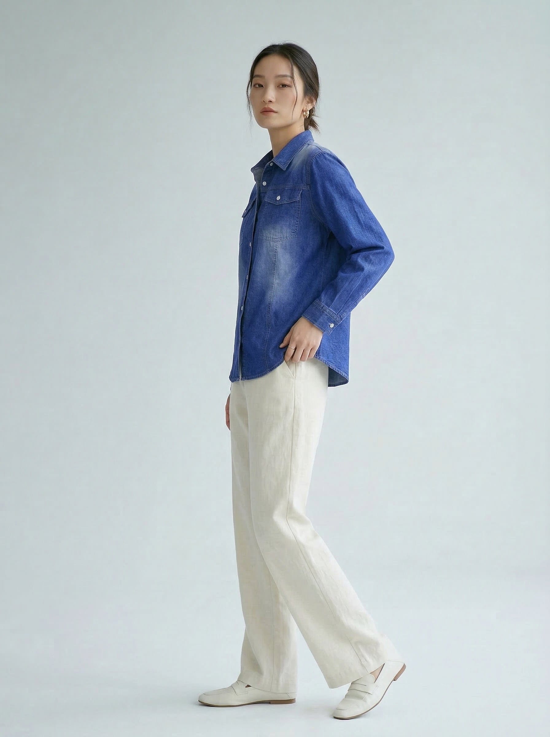 Classic Washed Denim Shirt