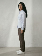 Light Blue Cotton Stripe Shirt