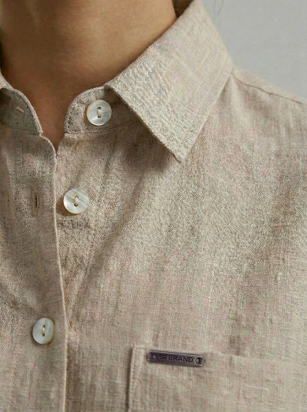 Heathered Linen loose Shirt