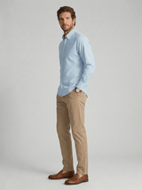 Blue Cotton Button Down Shirt