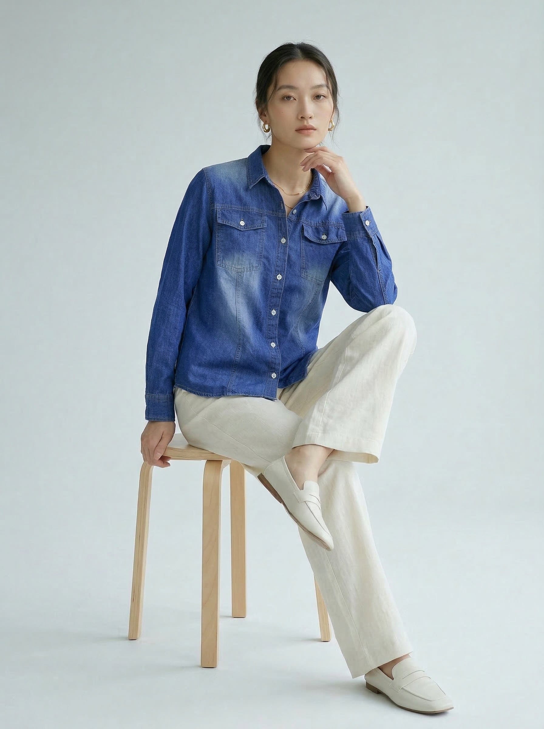 Classic Washed Denim Shirt