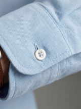 Blue Cotton Button Down Shirt
