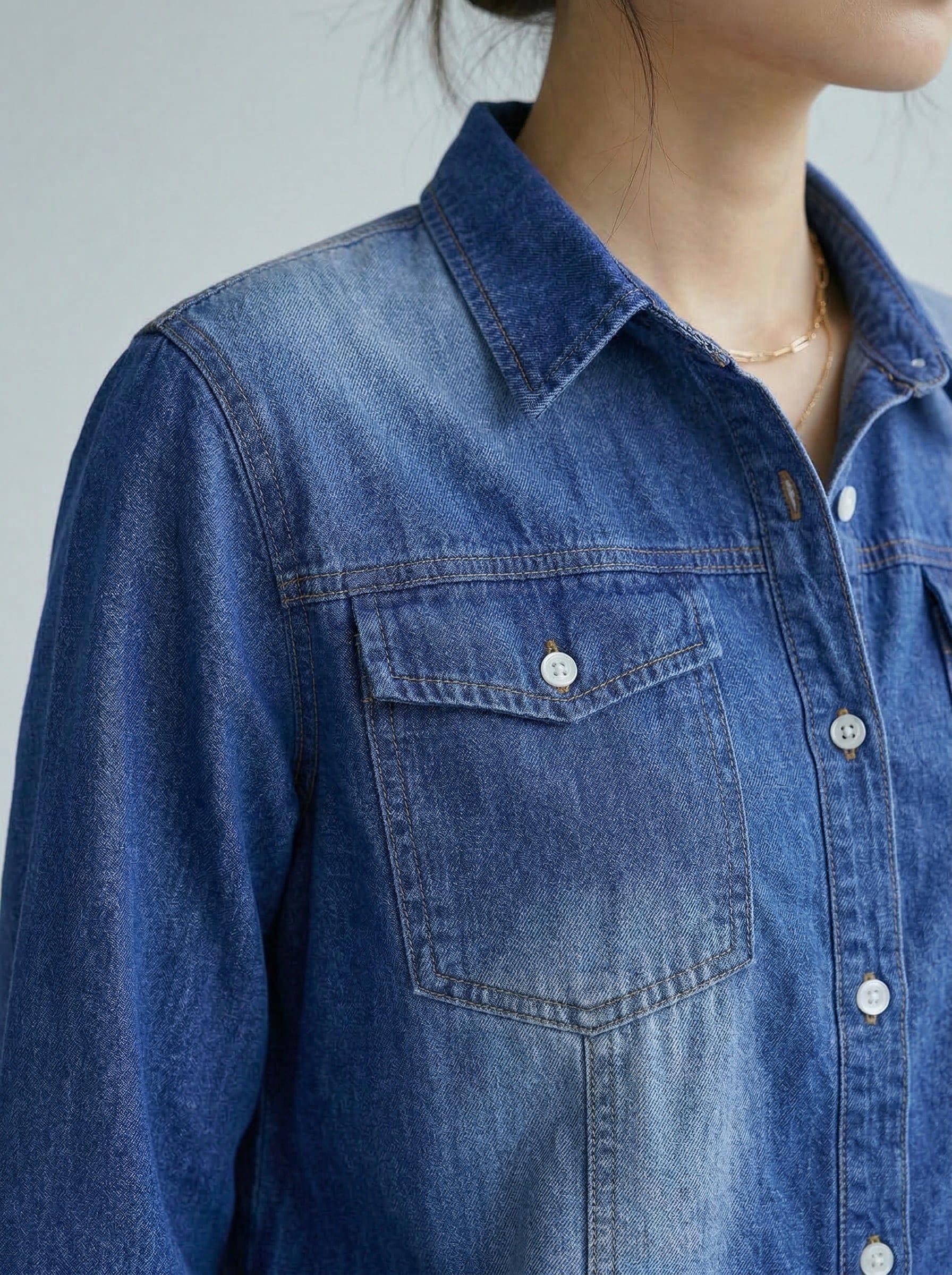 Classic Washed Denim Shirt